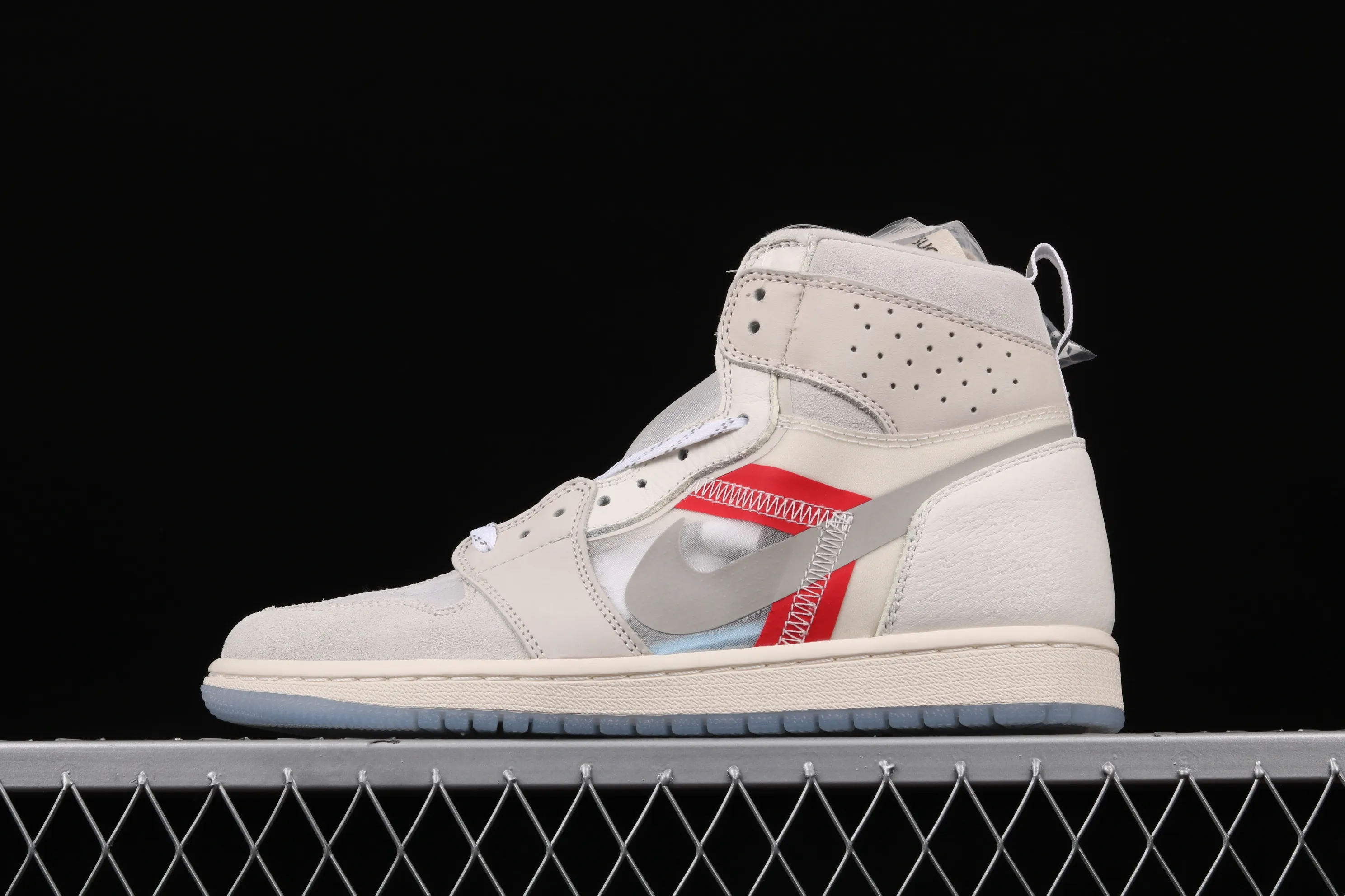 All Categories Air Jordan Jordan Series Basketball Shoes Air Jordan 1 High Element87 x Air Jordan 1 AJ1 Shoe King P.J. Tucker Customized Version Joe 1 White and Red Customized Model 555088-087